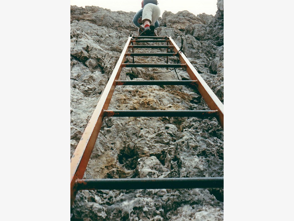 Leitern ohne Ende - Ferrata Merlone