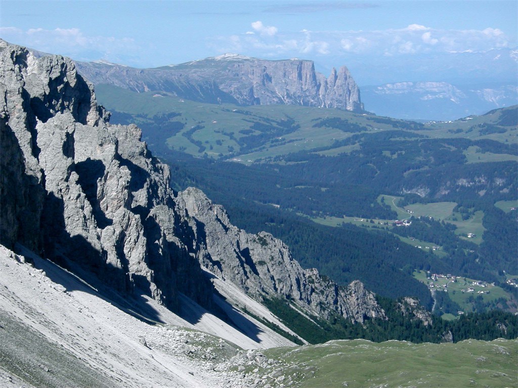 Blick über die Seiser Alm
